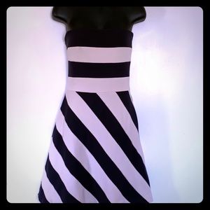 BCBGMAXAZRIA sleeveless striped dress